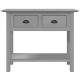 Console Table BODO Grey 90x34.5x73 cm Solid Wood Pine 355073