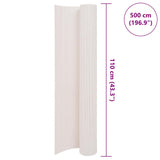 Double-Sided Garden Fence 110x500 cm White 317161