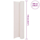 Double-Sided Garden Fence 110x500 cm White 317161