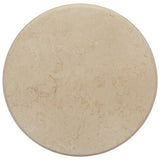 Table Top Cream Marble 50x2.5 cm Table Top Round Minimalist 149192