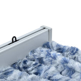 ZNTS Insect Curtain Blue, White and Silver 100x220 cm Chenille 284275