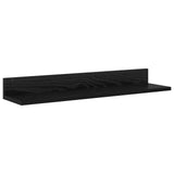 TV Cabinet Set Wall-mounted 4 pcs Black Oak Engineered wood 3397897