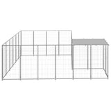 Dog Kennel Silver 8.47 m Steel 3082219