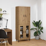 Highboard 2 pcs Old Wood 69.5 x 34 x 180 cm Engineered Wood 3403184