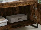 TV Cabinet Smoke Oak 140 x 36 x 49.5 cm Engineered Wood 886512