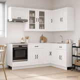 Kitchen Unit KALMAR 8 pcs White Engineered Wood 3438447