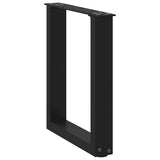 Coffee Table Legs U-Shaped 2 pcs Black 28x cm Steel 4013148