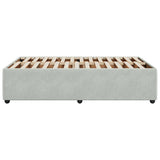Bed Frame without Mattress Light Grey 120x200 cm Velvet 3285000