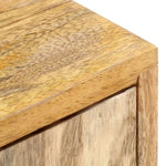 ZNTS TV Cabinet 140x30x50 cm Solid Mango Wood 285863