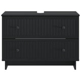 Bathroom Sink Cabinet EDE Black 82 x 41x 59 cm Engineered Wood 895916