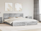 Bed Frame with Drawer with Headboard Manual Engineered Wood 3410286