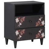 Bedside Table Multicolour 50 x 33 x 60 cm Solid Mango Wood 4018710