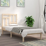 Bed Frame without Mattress 90x200 cm Solid Wood Pine 3104528