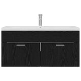Bathroom Cabinet Black Oak 100 x 38.5 x 46 cm Engineered Wood 3416196