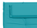 Sunlounger Cushion GEMERT 100% Polyester Turquoise 947541