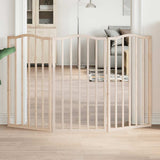 Dog Gate Foldable 3 Panels 150 cm Poplar Wood 352206