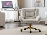 Full KD Velvet Fabric Material Adjustable Height Swivel Home Office Chair For Indoor Office With W1397P252008