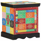 Bedside Cabinet 2 pcs Multicolour 40x35x45 cm Solid Wood Mango 4017563