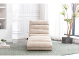 GOMYWAY Fabric Relaxation Chaise Lounge Chair, Full Body Support Fixed Recliner Sofa with Gentle W2678P389544