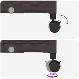 Garden Planter with Wheels Brown 80 x 40 x 29 cm PP 3422954
