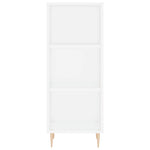 Highboard White 34.5x34x180 cm Engineered Wood 3198969