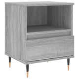 Bedside Cabinets 2 pcs Grey Sonoma 40x35x50 cm Engineered Wood 830617