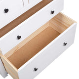 Sideboard White and natural wood Solid pine wood Medium Storage 282657