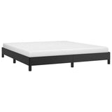 Bed Frame without Mattress Black California King Faux Leather 346938