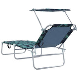 Sun Lounger Folding 2 pcs Green 58 x 188 x 77cm Polyester 42003067
