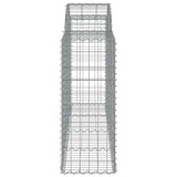 Arched Gabion Baskets 40 pcs 200x50x100/120 cm Galvanised Iron 3146338