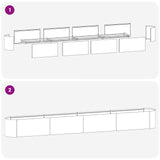 Raised Garden Bed White 360 x 40x 40 cm 8011706