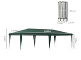 6 x 3 m Pop-Up Steel Frame Gazebo - Green T3398P328436