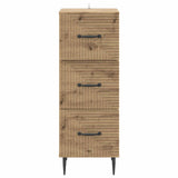 Drawer Cabinet Artisan Oak 33 x 34.5 x 89.5 cm Engineered Wood 894854