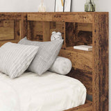 Storage Headboard with Shelf Old Wood 90 cm Engineered Wood 3335459