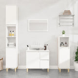 Bathroom Cabinet White 30x30x190 cm Engineered Wood 819788