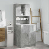 Washing Machine Cabinets 2 pcs Concrete Grey Engineered wood 3324919