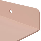 Floating Shelf Wall-mounted 2 pcs Pink 100 x 18 x 2.5 cm Steel 8004046