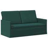 Sofa Set 2 pcs Dark Green Fabric 3433153