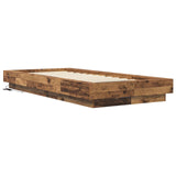 Bed Frame with LED Old Wood 80 x 200 cm Engineered Wood 3429584