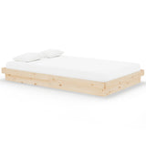 819902 Bed Frame without Mattress Solid Wood 120x200 cm