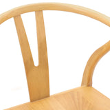 Dining Chair 2 pcs Natural Solid Rubber Wood 42020414