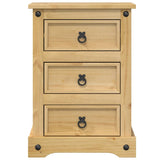 ZNTS Bedside Cabinet Corona 45x35x64 cm Solid Wood Pine 4005656