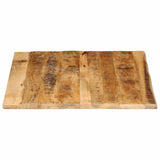 Table Top 100x80x3.8 cm Live Edge Solid Wood Rough Mango 370412