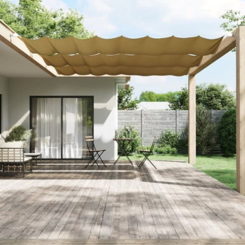 Vertical Awning Beige 180x1200 cm Oxford Fabric 148275