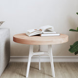 Table Top 50x4 cm Round Solid Wood Beech 355922