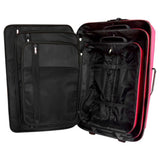Five Piece Travel Luggage Set Red 90155
