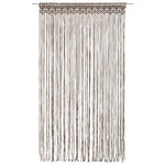 ZNTS Macrame Curtain Taupe 140x240 cm Cotton 323981