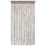ZNTS Macrame Curtain Taupe 140x240 cm Cotton 323981