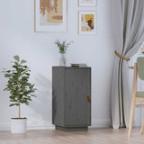 Sideboard Grey 34x40x75 cm Solid Wood Pine 820114