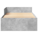 Bed Frame with Headboard Concrete Grey 80 x 200 cm 8009040